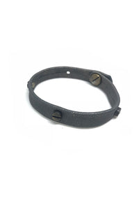 Screw Stud Leather Bracelet