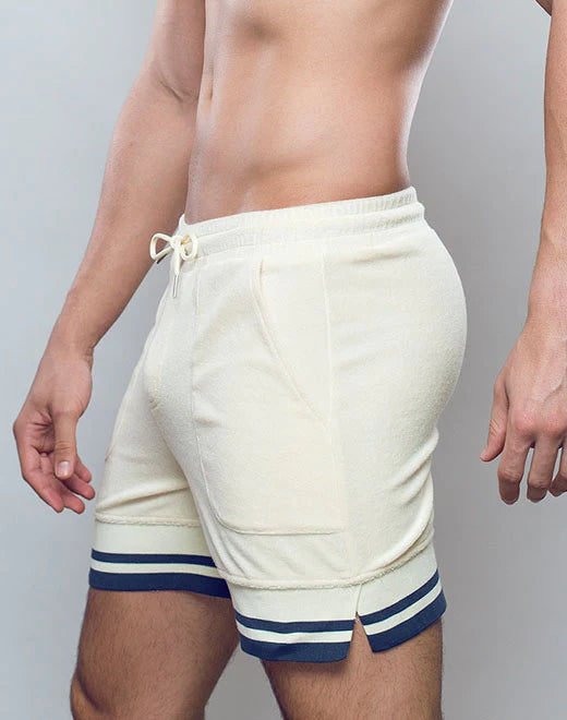 Terry Towelling Shorts (Off-White)