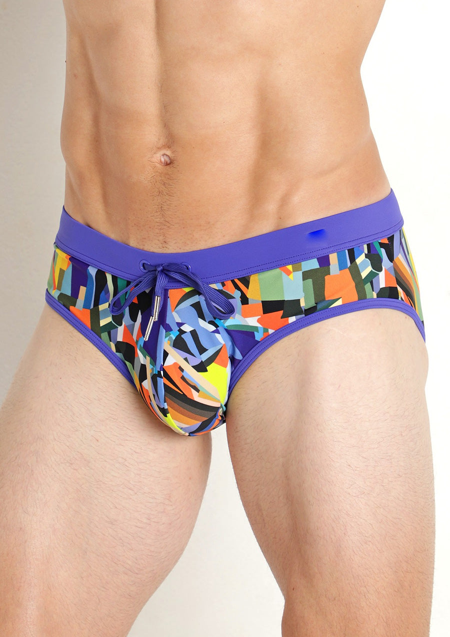 Freestyle Swim Brief w/Removable Cup (Sunset Prism)