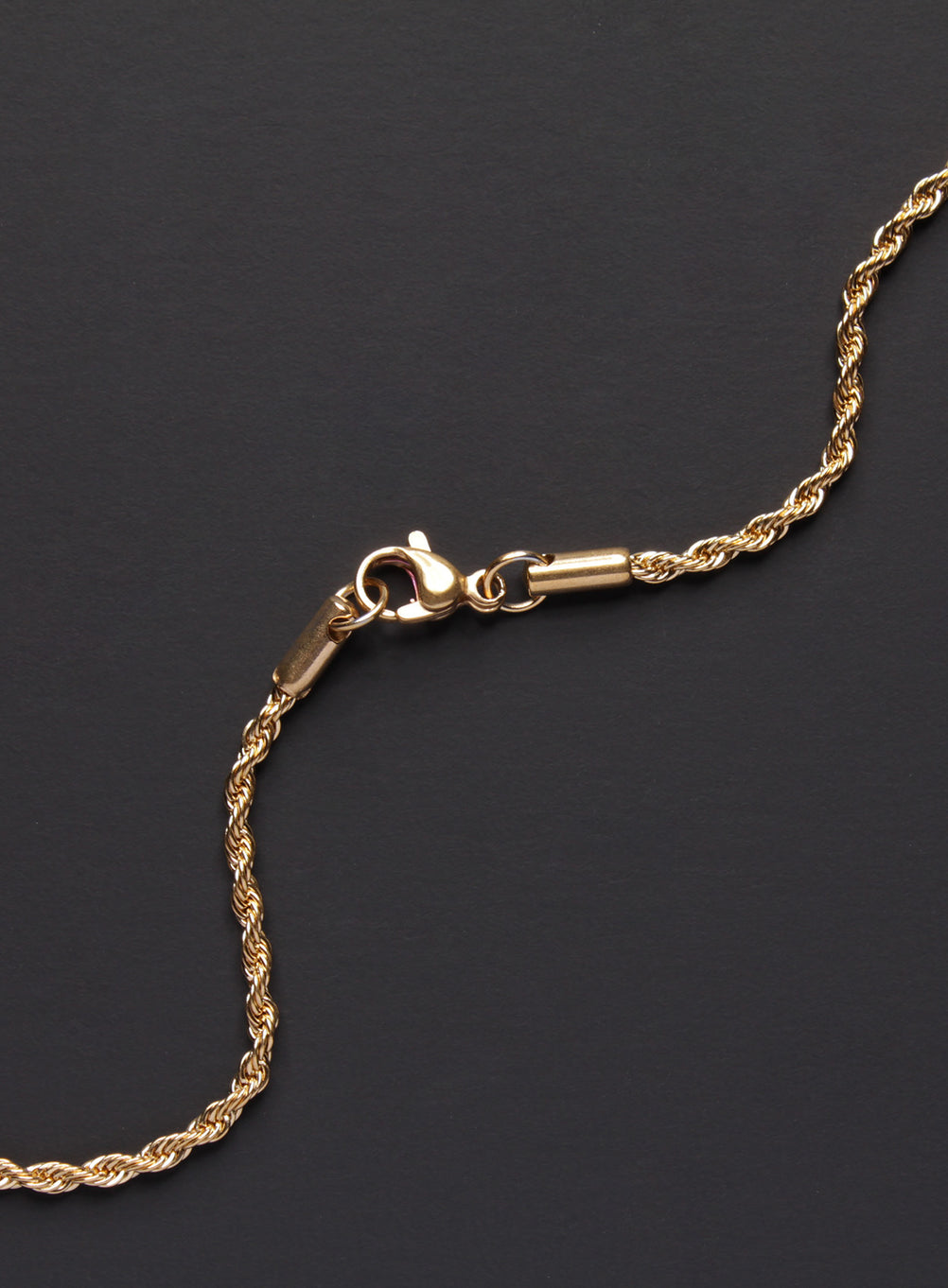 Gold Rope Chain Necklace