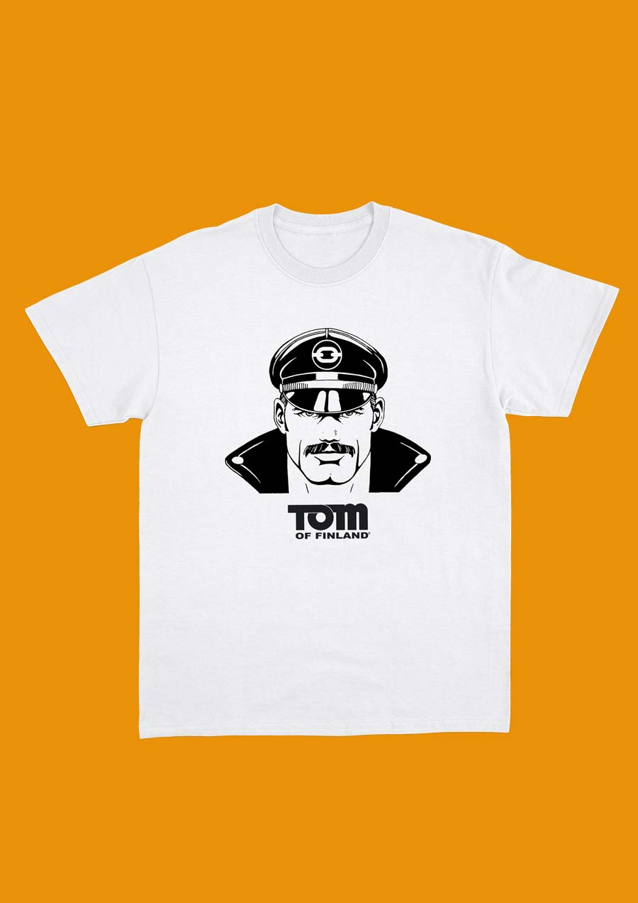Tom of Finland "Leather Dude" Tee (White)