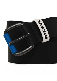 Blue Buckle Leather Belt