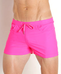 Coast Swim Shorts (Neon Pink)