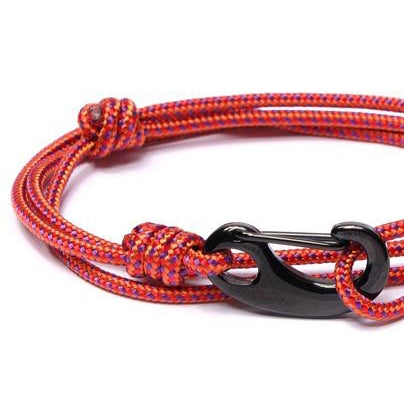 Red + Orange Tactical Cord Bracelet