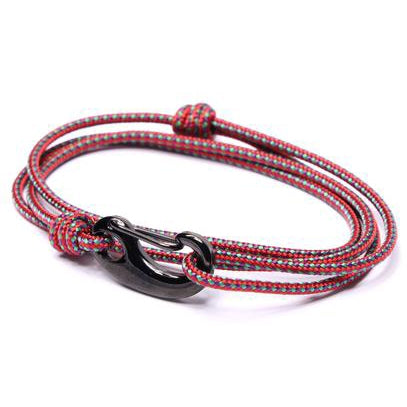 Red + Green Tactical Cord Bracelet
