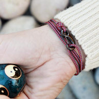 Red + Green Tactical Cord Bracelet