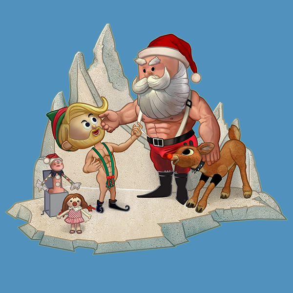 Santa's Little Helper (Heather Royal Blue)