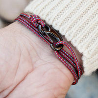 Red + Green Tactical Cord Bracelet