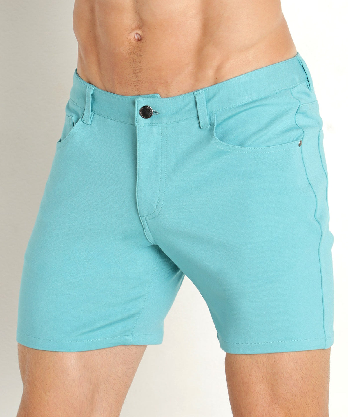 Stretch Knit Shorts (5" inseam) (Nile Teal)