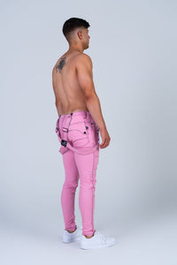 Earl Phucked Up Strapped Denim (Pink)