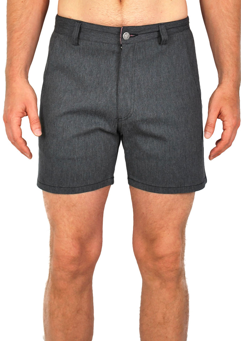 Trouser Cut Shorts 4" Inseam (Millennium Grey Twill)