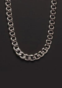 7mm Stainless Steel Curb Chain Necklace